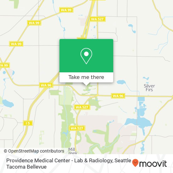 Providence Medical Center - Lab & Radiology map