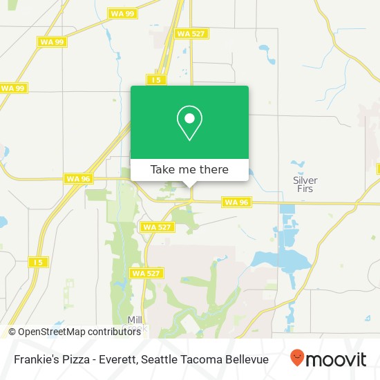 Frankie's Pizza - Everett map