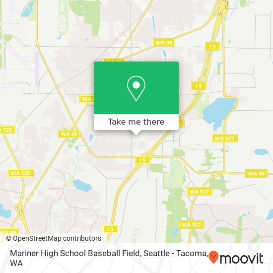 Mapa de Mariner High School Baseball Field