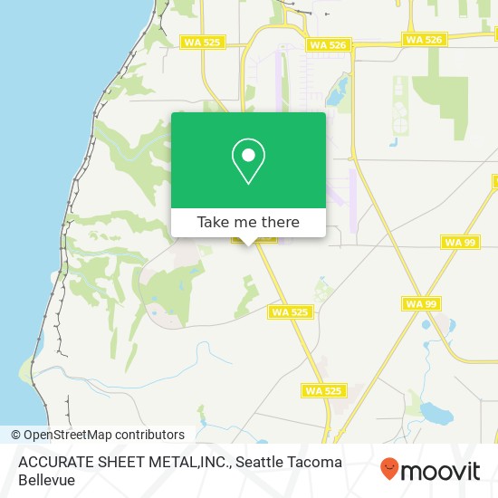 ACCURATE SHEET METAL,INC. map