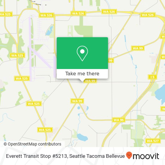 Mapa de Everett Transit Stop #5213