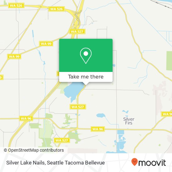 Silver Lake Nails map