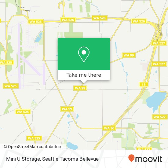 Mini U Storage map