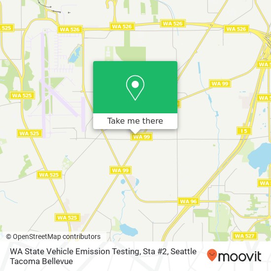 Mapa de WA State Vehicle Emission Testing, Sta #2