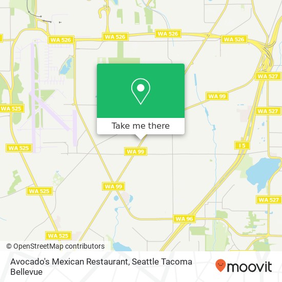 Mapa de Avocado's Mexican Restaurant