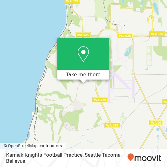 Kamiak Knights Football Practice map