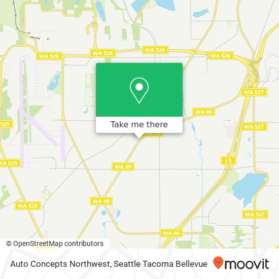 Mapa de Auto Concepts Northwest