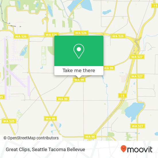 Great Clips map