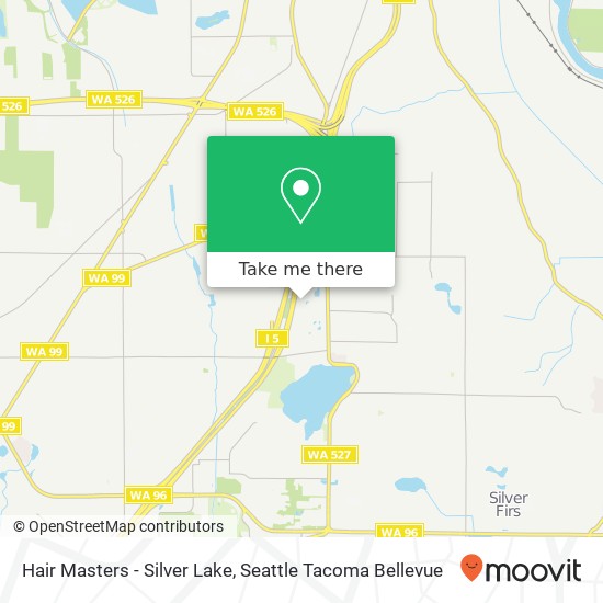 Mapa de Hair Masters - Silver Lake