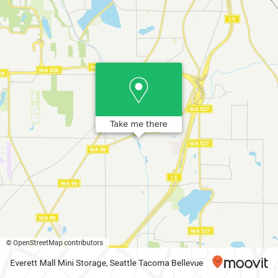 Mapa de Everett Mall Mini Storage