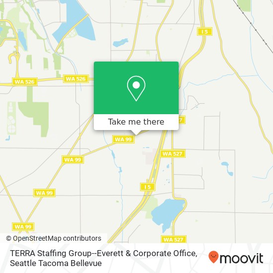 Mapa de TERRA Staffing Group--Everett & Corporate Office