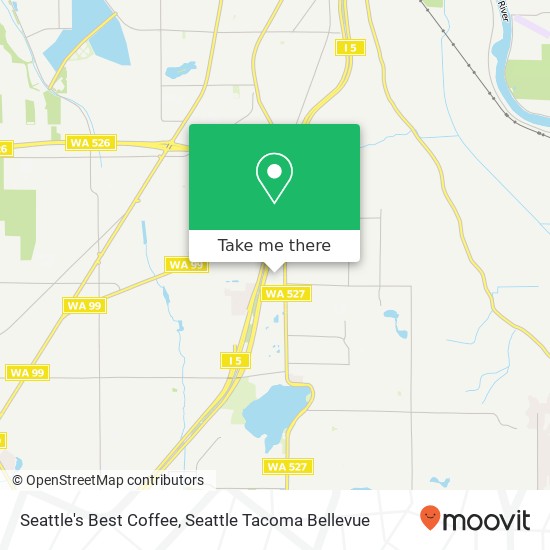 Mapa de Seattle's Best Coffee