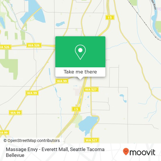 Mapa de Massage Envy - Everett Mall
