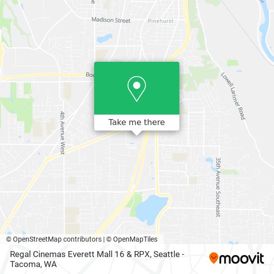 Mapa de Regal Cinemas Everett Mall 16 & RPX