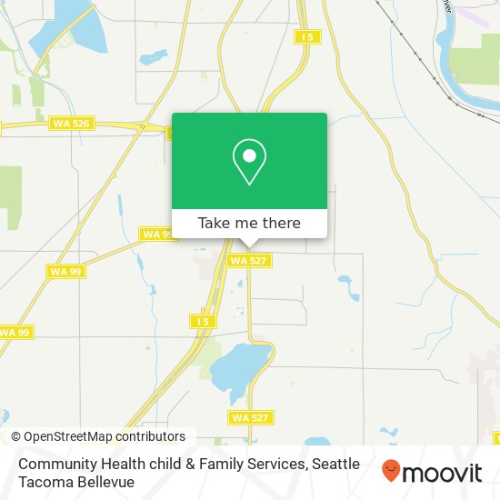 Community Health child & Family Services map