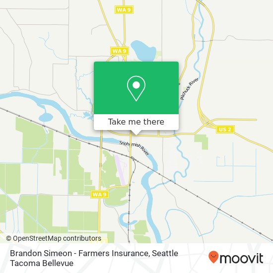 Mapa de Brandon Simeon - Farmers Insurance