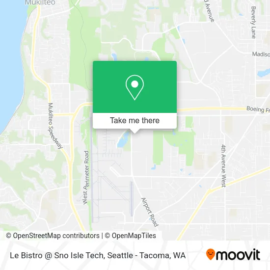 Le Bistro @ Sno Isle Tech map