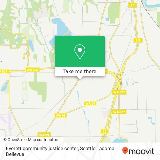 Everett community justice center map