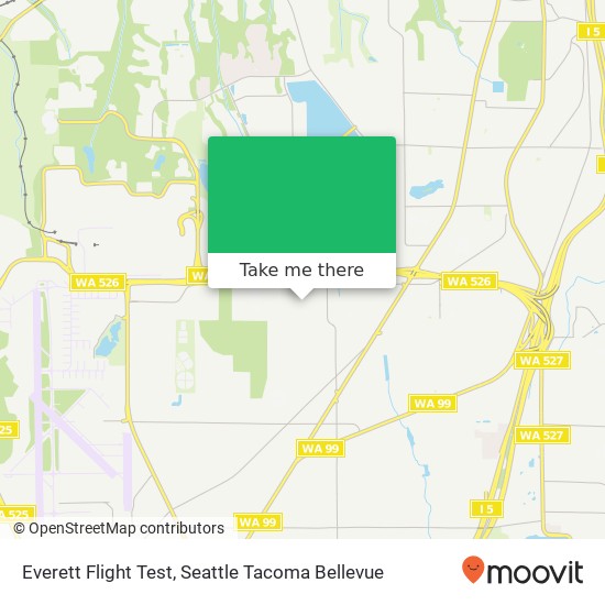 Everett Flight Test map