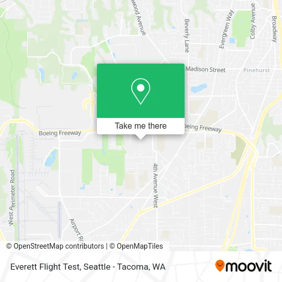 Mapa de Everett Flight Test
