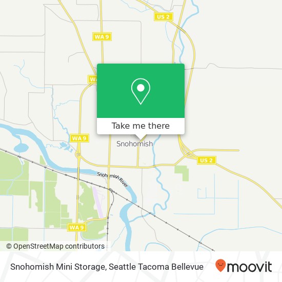 Snohomish Mini Storage map