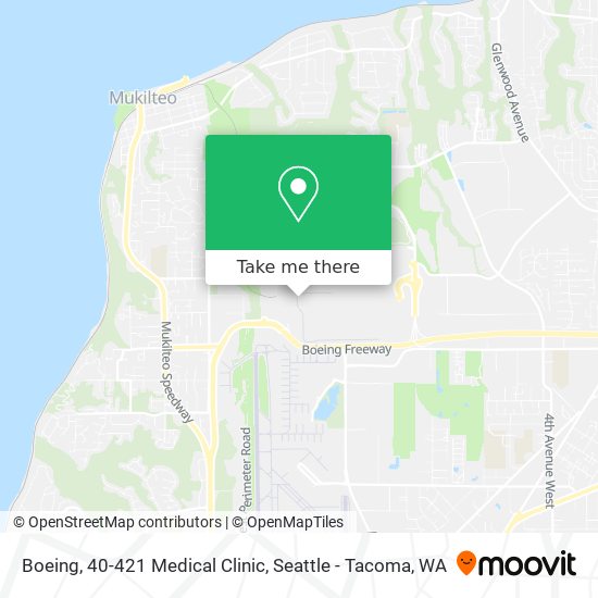Boeing, 40-421 Medical Clinic map