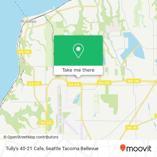 Tully's 40-21 Cafe map