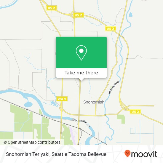 Snohomish Teriyaki map