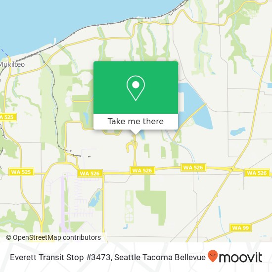 Everett Transit Stop #3473 map