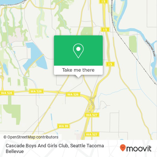 Cascade Boys And Girls Club map