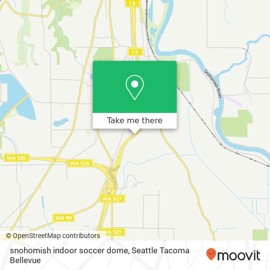 Mapa de snohomish indoor soccer dome