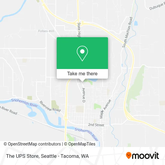The UPS Store map