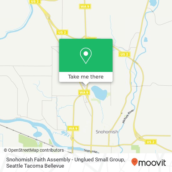 Snohomish Faith Assembly - Unglued Small Group map