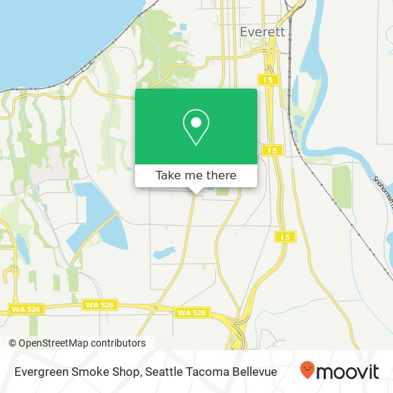 Mapa de Evergreen Smoke Shop