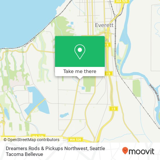 Mapa de Dreamers Rods & Pickups Northwest