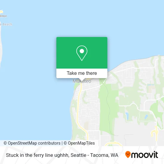 Stuck in the ferry line ughhh map
