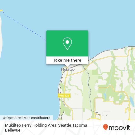 Mukilteo Ferry Holding Area map