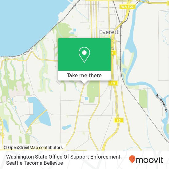 Mapa de Washington State Office Of Support Enforcement