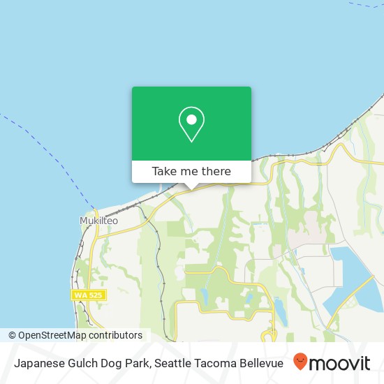 Japanese Gulch Dog Park map