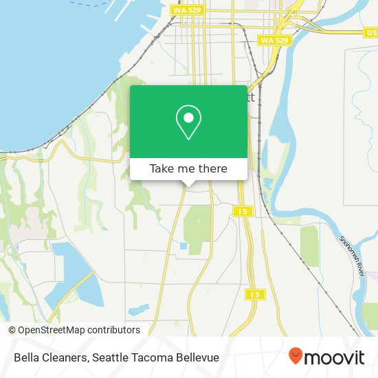 Bella Cleaners map