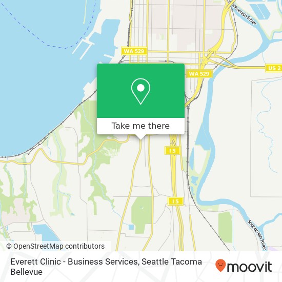 Everett Clinic - Business Services map