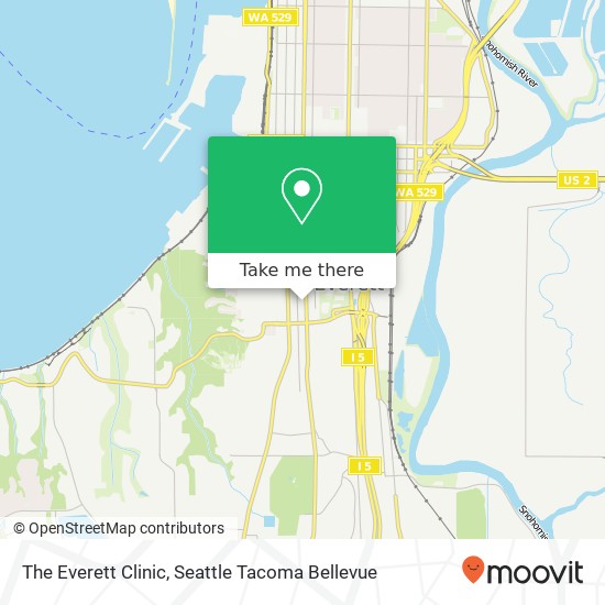 The Everett Clinic map