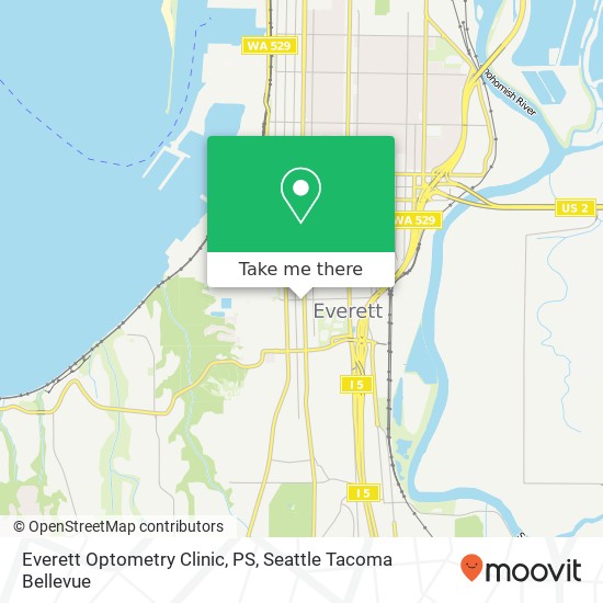 Mapa de Everett Optometry Clinic, PS