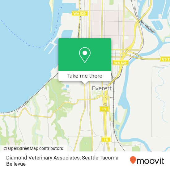 Mapa de Diamond Veterinary Associates