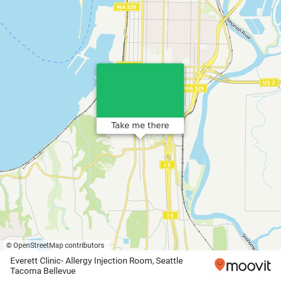 Mapa de Everett Clinic- Allergy Injection Room