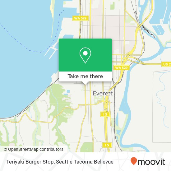Mapa de Teriyaki Burger Stop