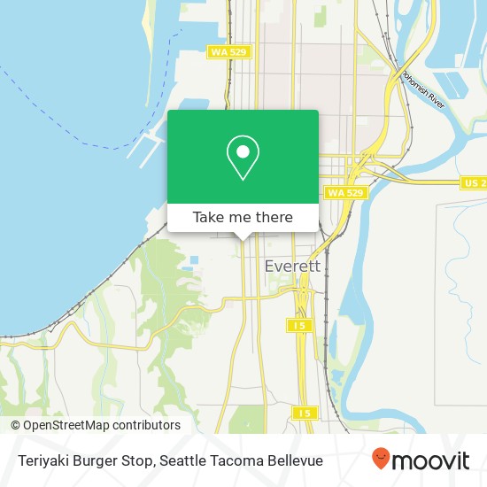 Teriyaki Burger Stop map