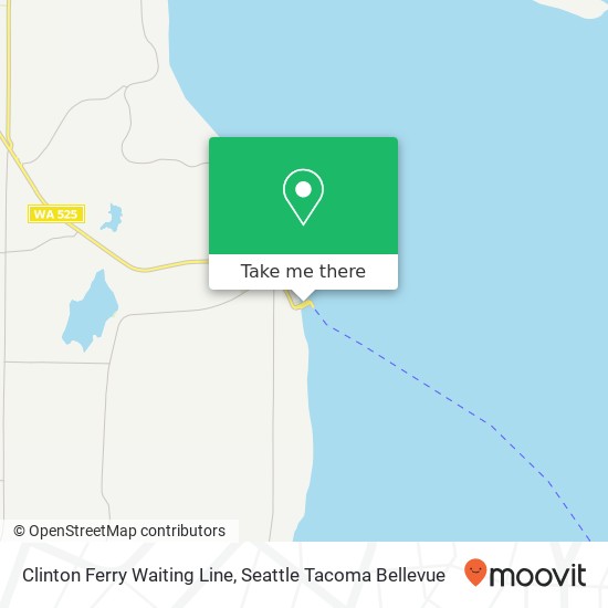 Clinton Ferry Waiting Line map