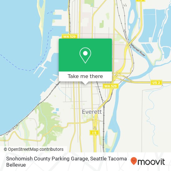 Snohomish County Parking Garage map