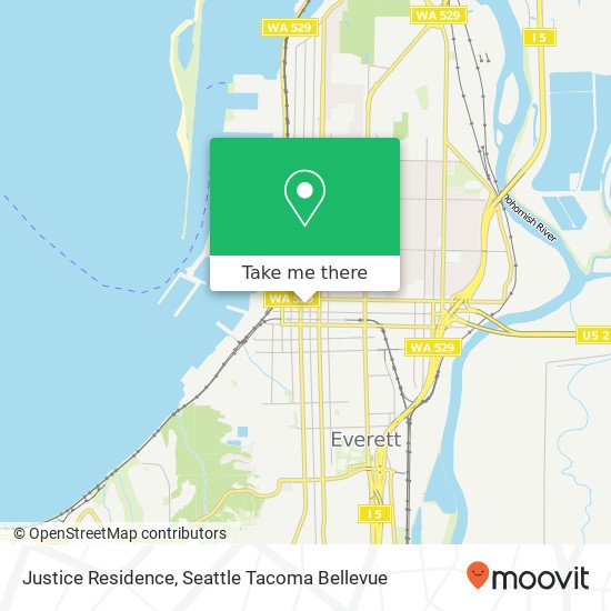 Justice Residence map